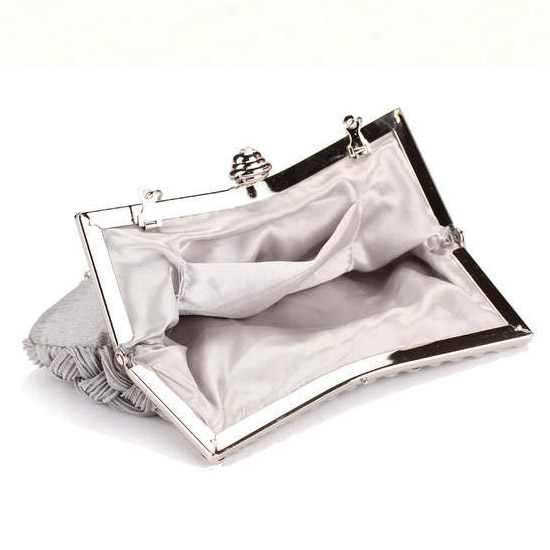Corean Party Solid Hasp Design Purple Polyester Clutches Bag_Wedding