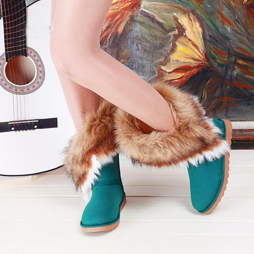 womens green snow boots