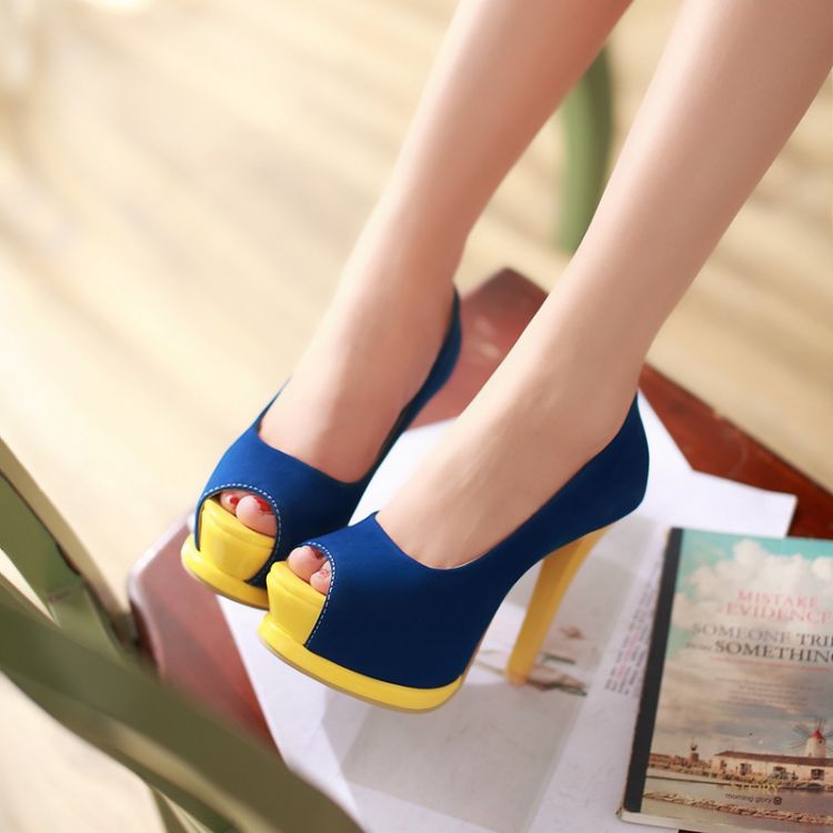 Chaussure A Talon Fashion Bleu Chaussure A Talon Fashion Bleu