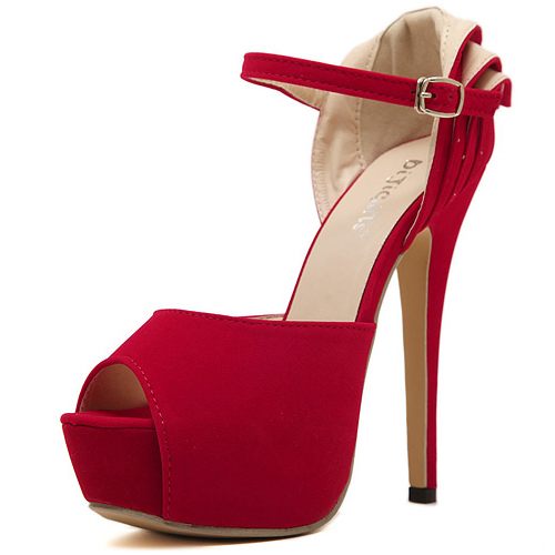 chaussures rouges à talons
