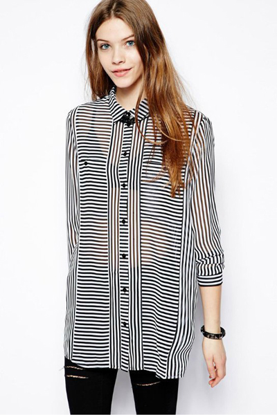 striped cotton blouses_blouses&shirts_tops_womens clothing_cheap